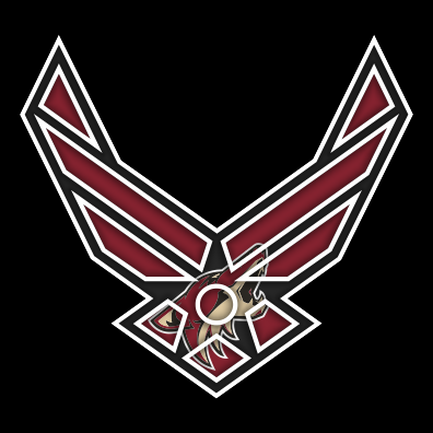 Airforce Arizona Coyotes logo vinyl decal